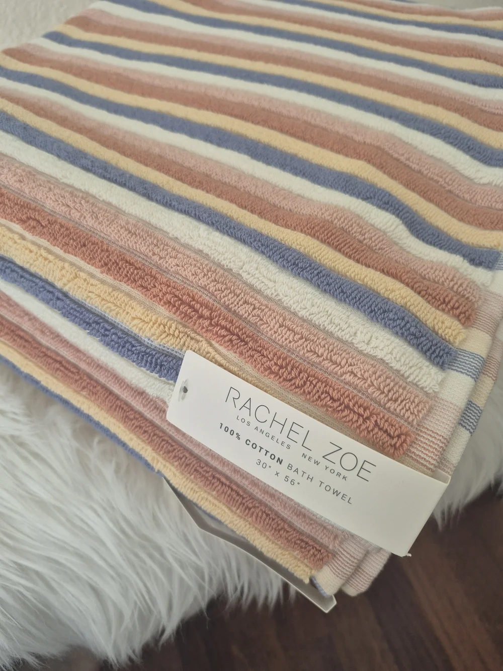 Rachel Zoe 100% cotton 2pc Bath towel sets